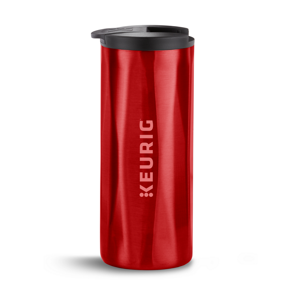 14oz. Faceted Travel Mug Red S7