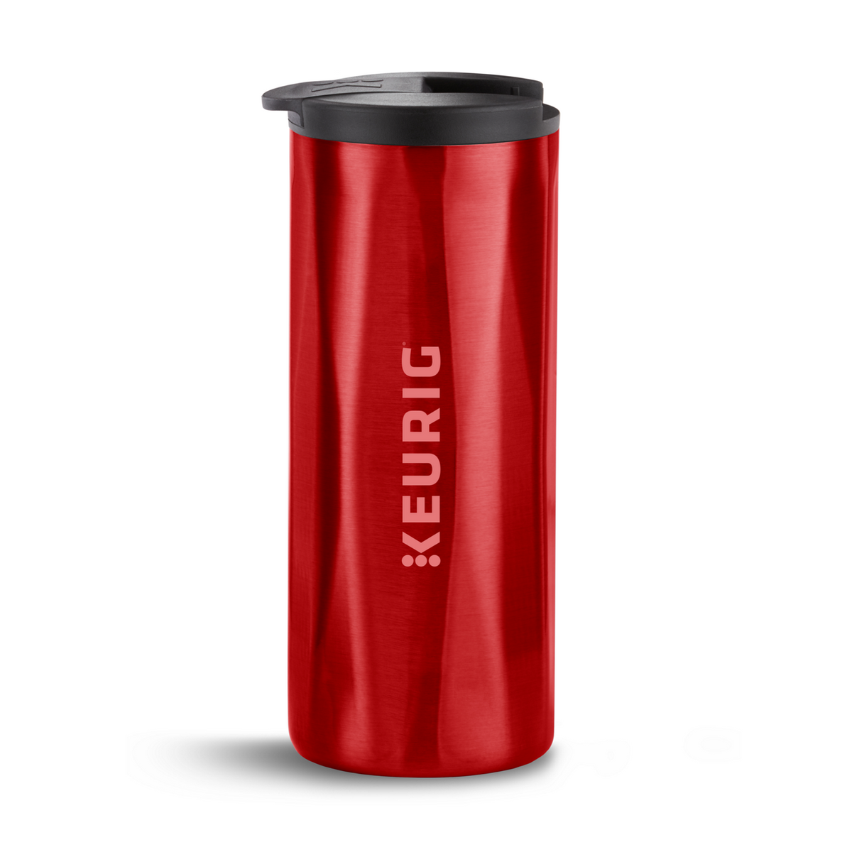 14oz. Faceted Travel Mug Red S7