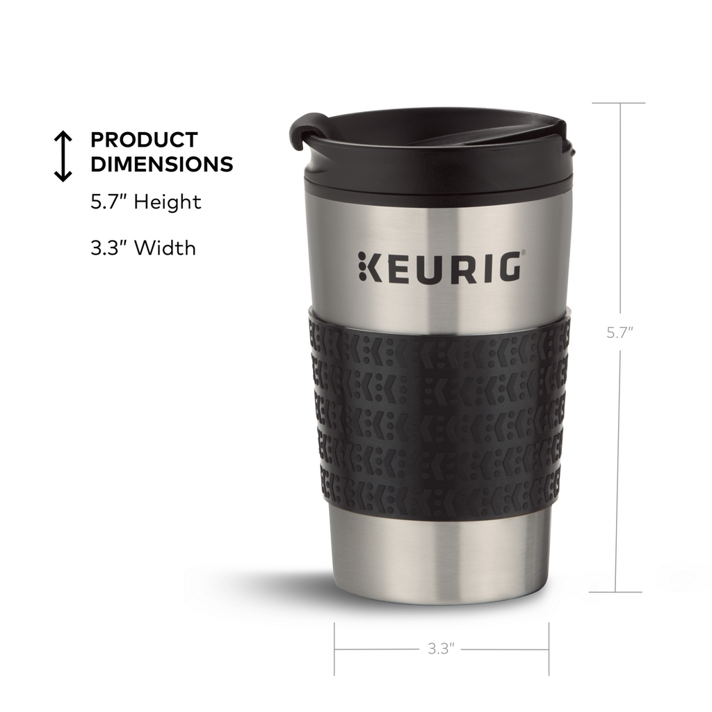 Keurig® insulated stainless steel travel mug 12oz J8