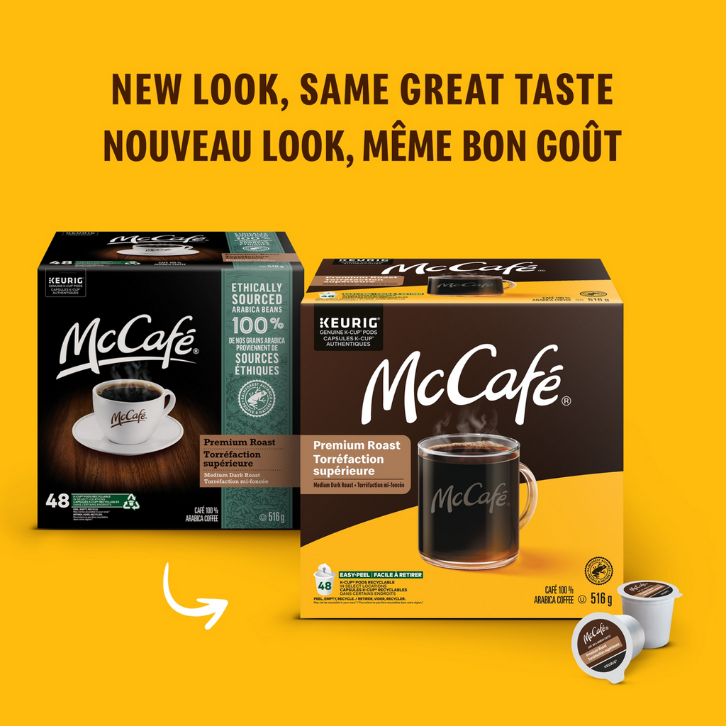 McCafé Premium Medium Dark Roast Ground Coffee Can T8