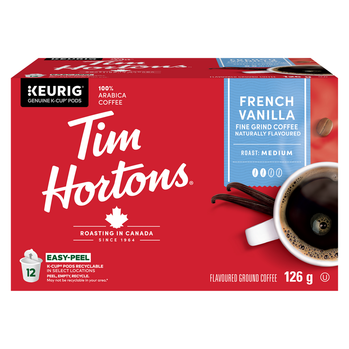 Tim Hortons French Vanilla Medium Roast Coffee T3