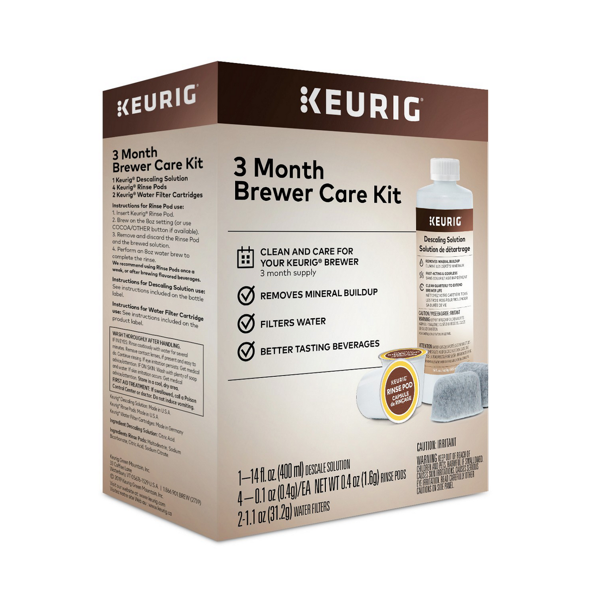 Keurig® 3 Month Brewer Care Kit X1