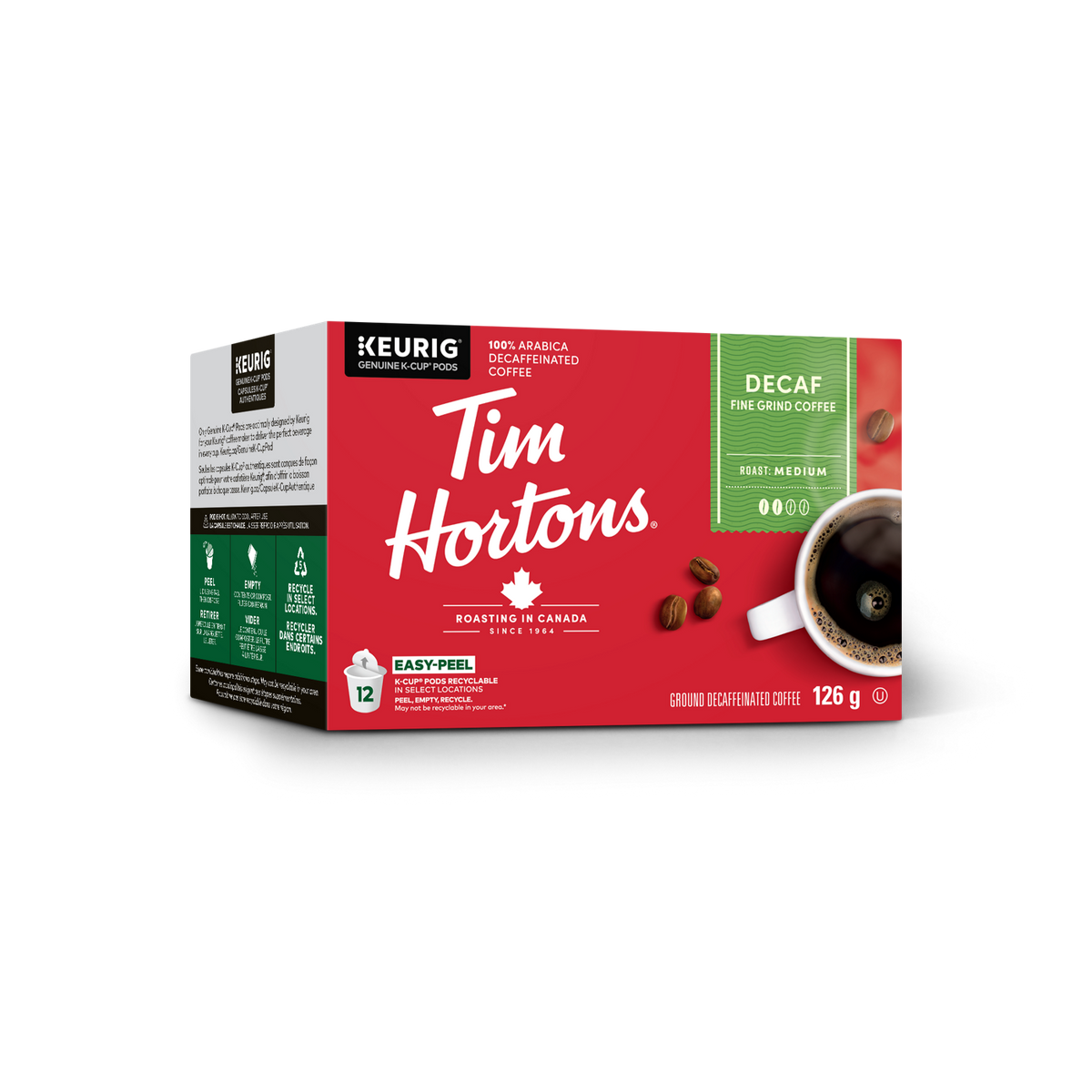 Tim Hortons Decaf Medium Roast Coffee Z4