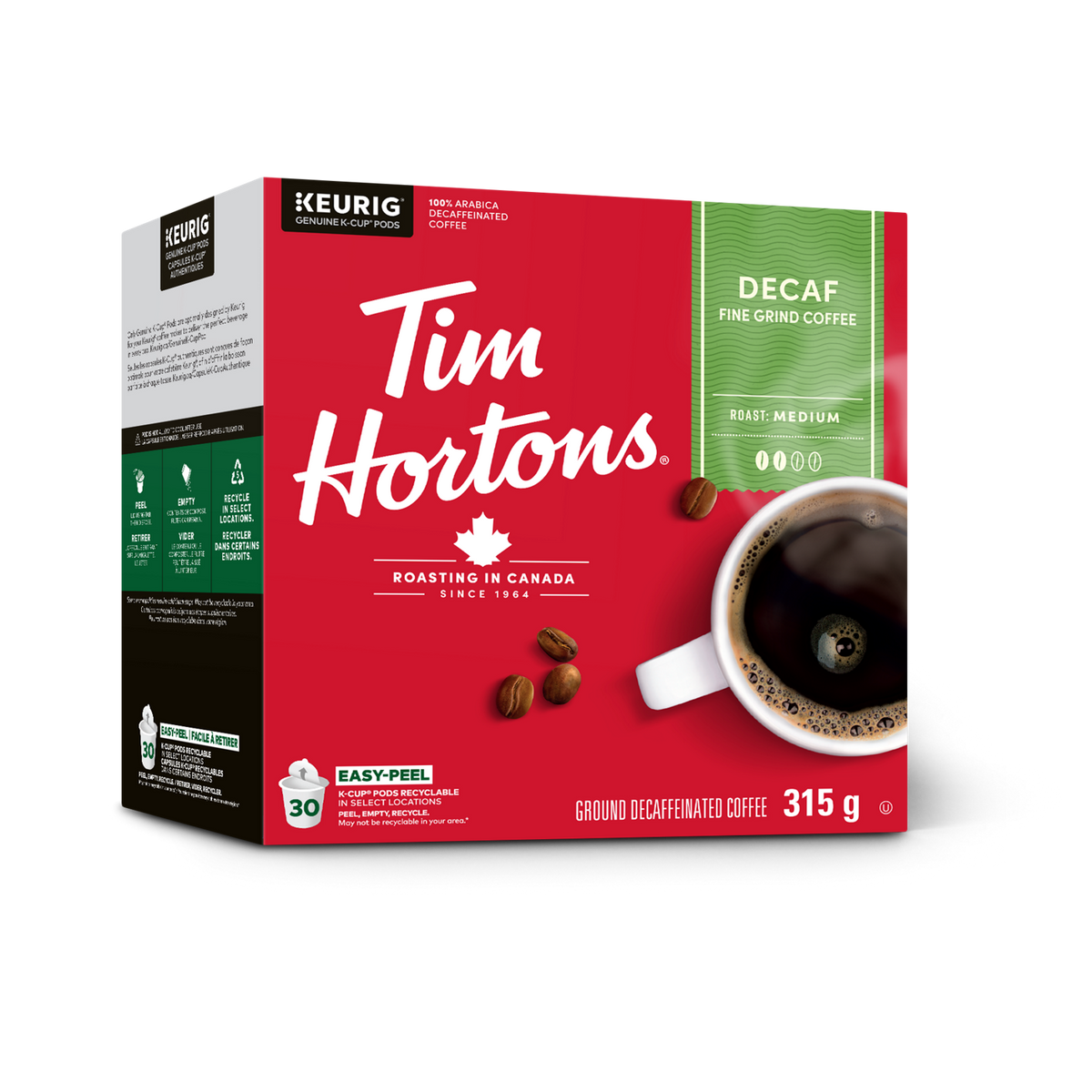 Tim Hortons Decaf Medium Roast Coffee Z4