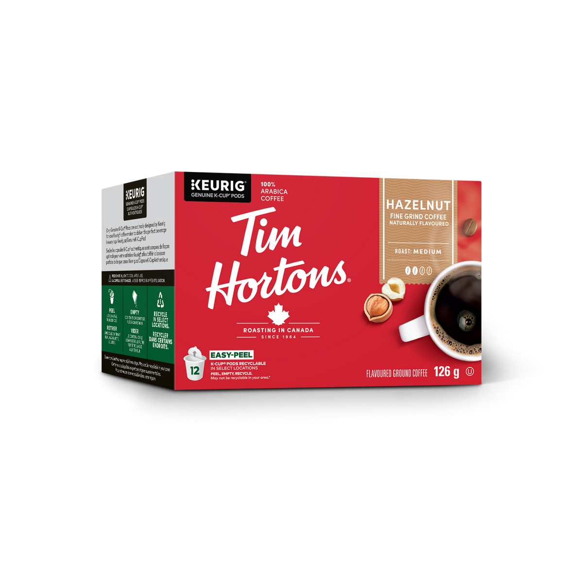 Tim Hortons Hazelnut Light Roast Coffee G9