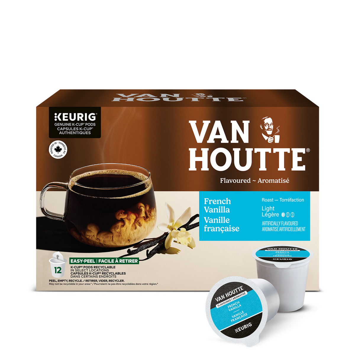 Van Houtte French Vanilla Light Roast Coffee Q4
