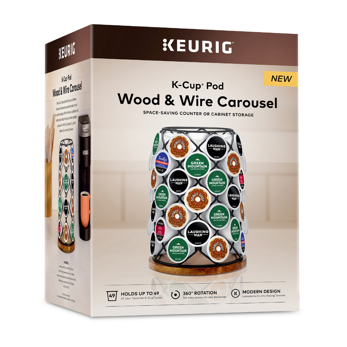 Keurig® Wood And Wire K-Cup® Pod Carousel M7