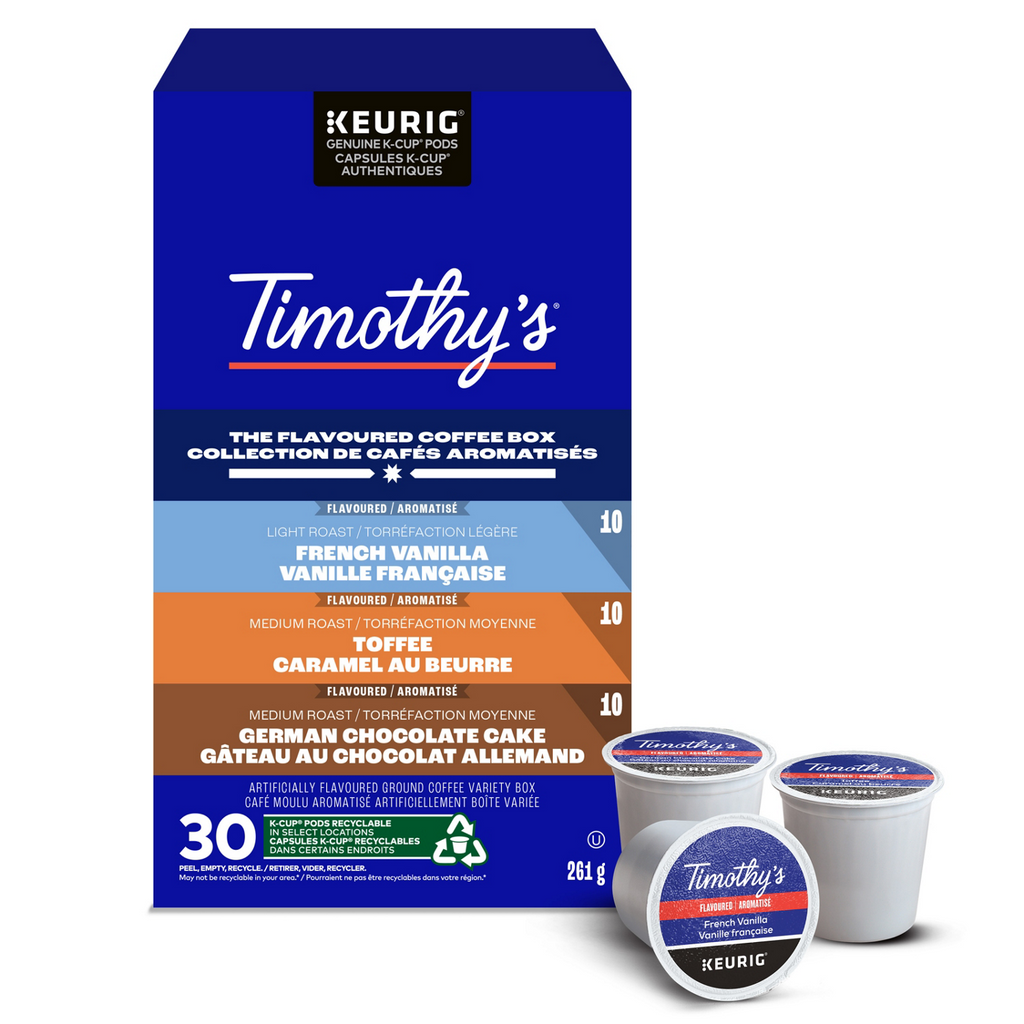 Timothy's Flavoured Variety Pack Coffee I2