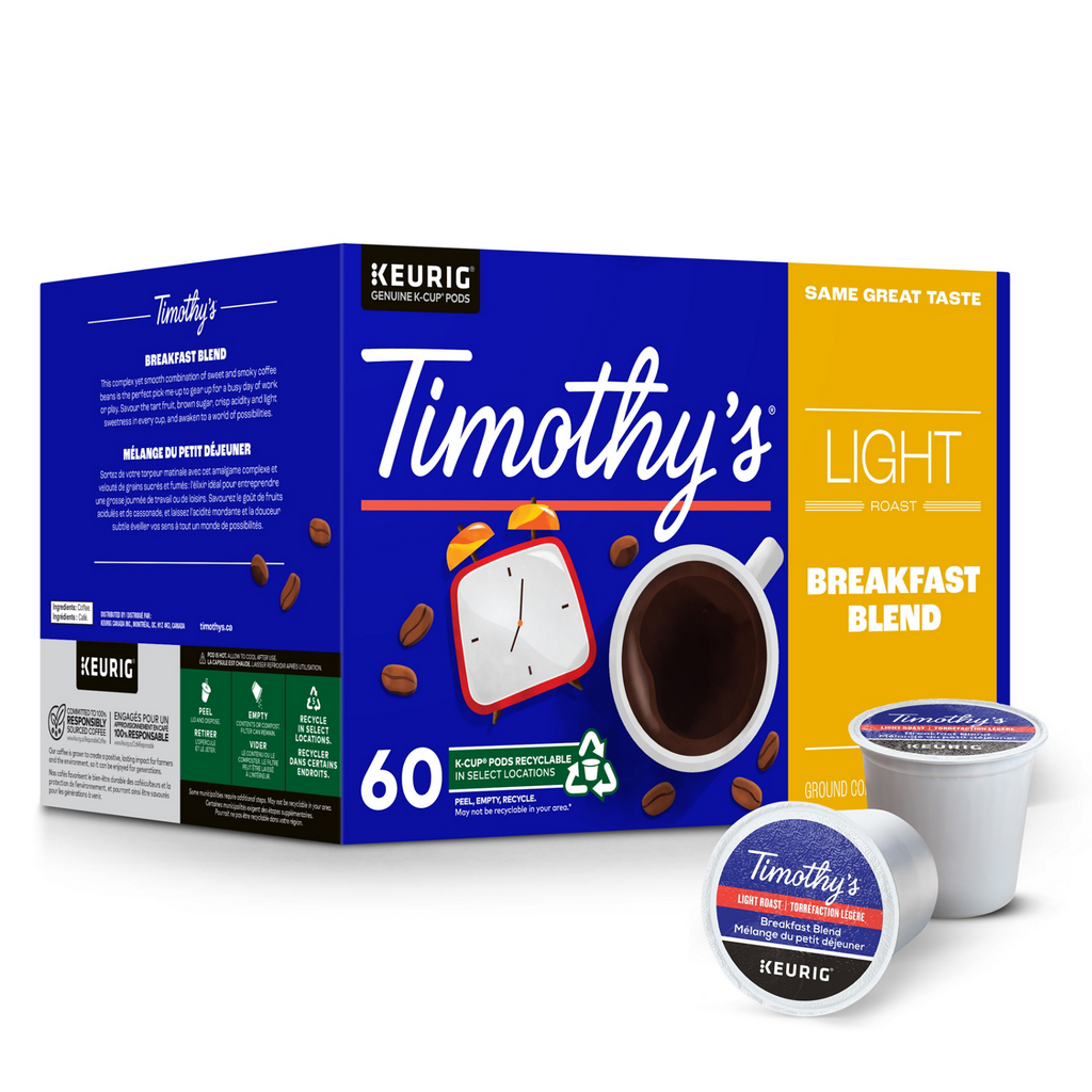 Timothy's Breakfast Blend Light Roast Coffee C1