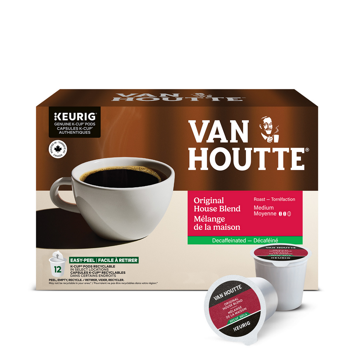 Van Houtte Original House Blend Decaf Medium Roast Coffee N3