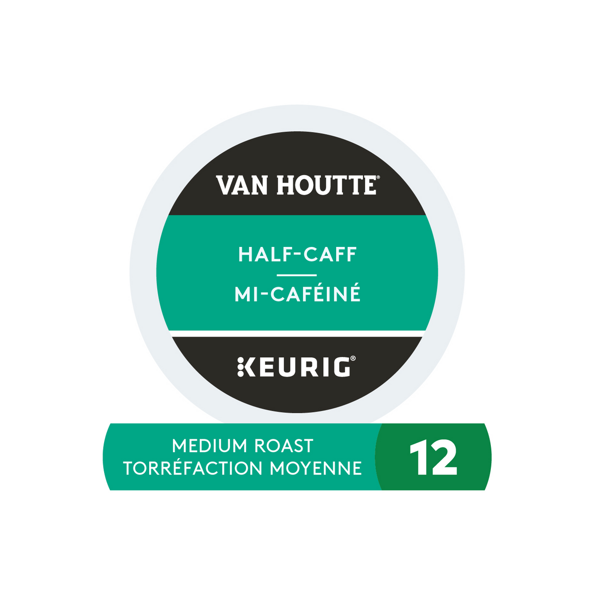 Van Houtte Half Caff Medium Roast Coffee Q0