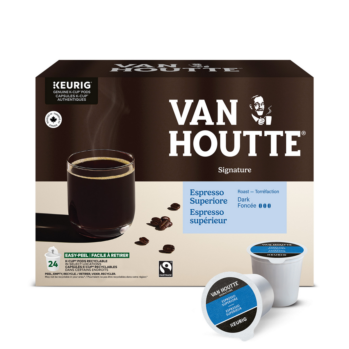 Van Houtte Espresso Superiore Fairtrade Dark Roast Signature Coffee E1