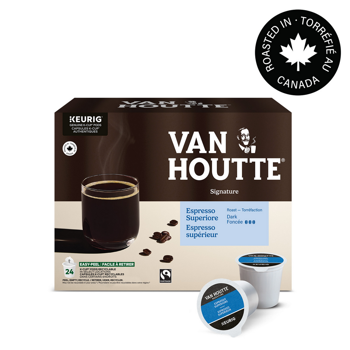 Van Houtte Espresso Superiore Fairtrade Dark Roast Signature Coffee R9