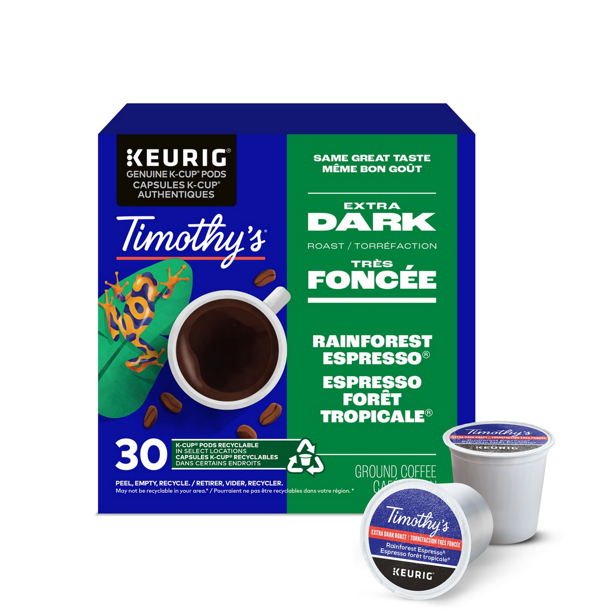 Timothy's Rainforest Espresso Extra Dark Roast Coffee V1