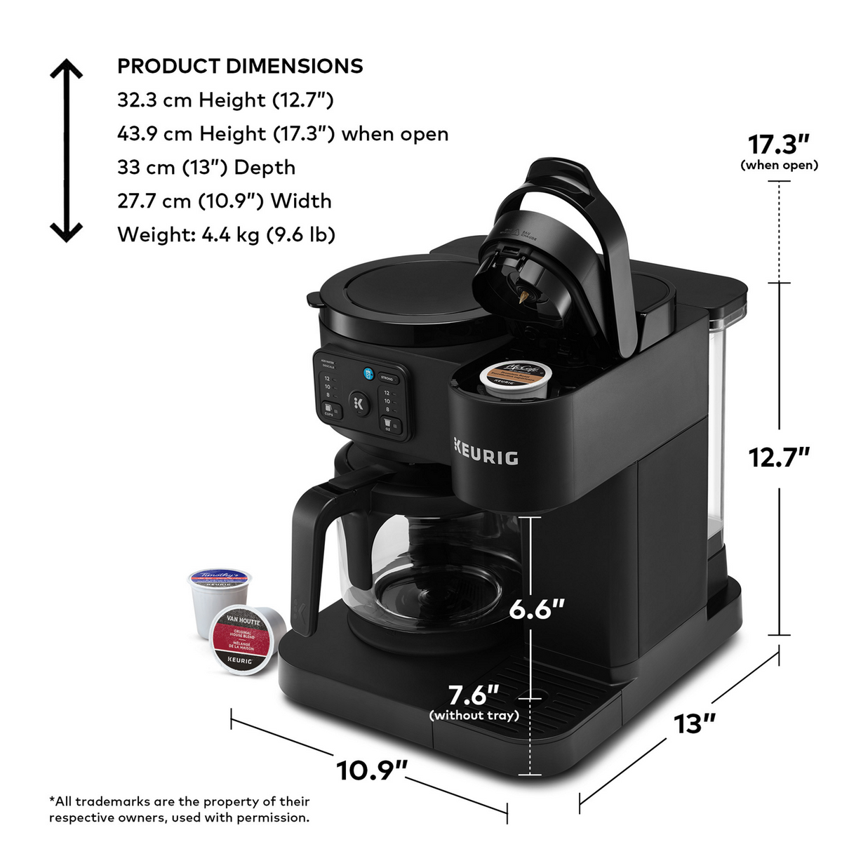 Keurig® K-Duo® Essentials Hot & Iced Single Serve & Carafe Coffee Maker Gen2 P9