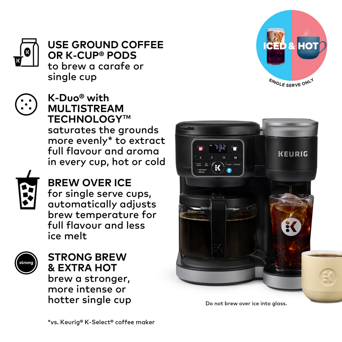 Keurig® K-Duo® Hot & Iced Single Serve & Carafe Coffee Maker Gen2 Z9
