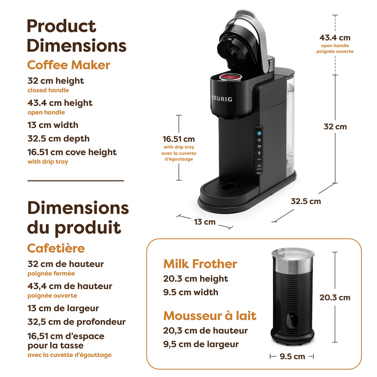 Keurig® K-Café® Barista Bar Single Serve Coffee - Latte & Cappuccino Maker O8