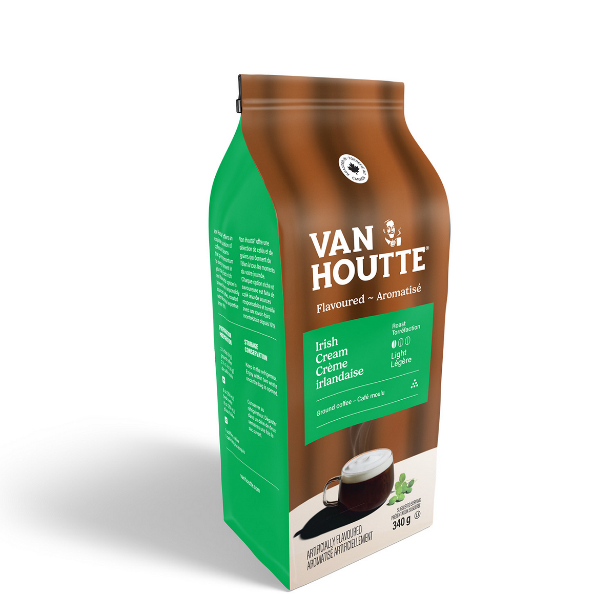Van Houtte Irish Cream Light Roast Ground Coffee T8