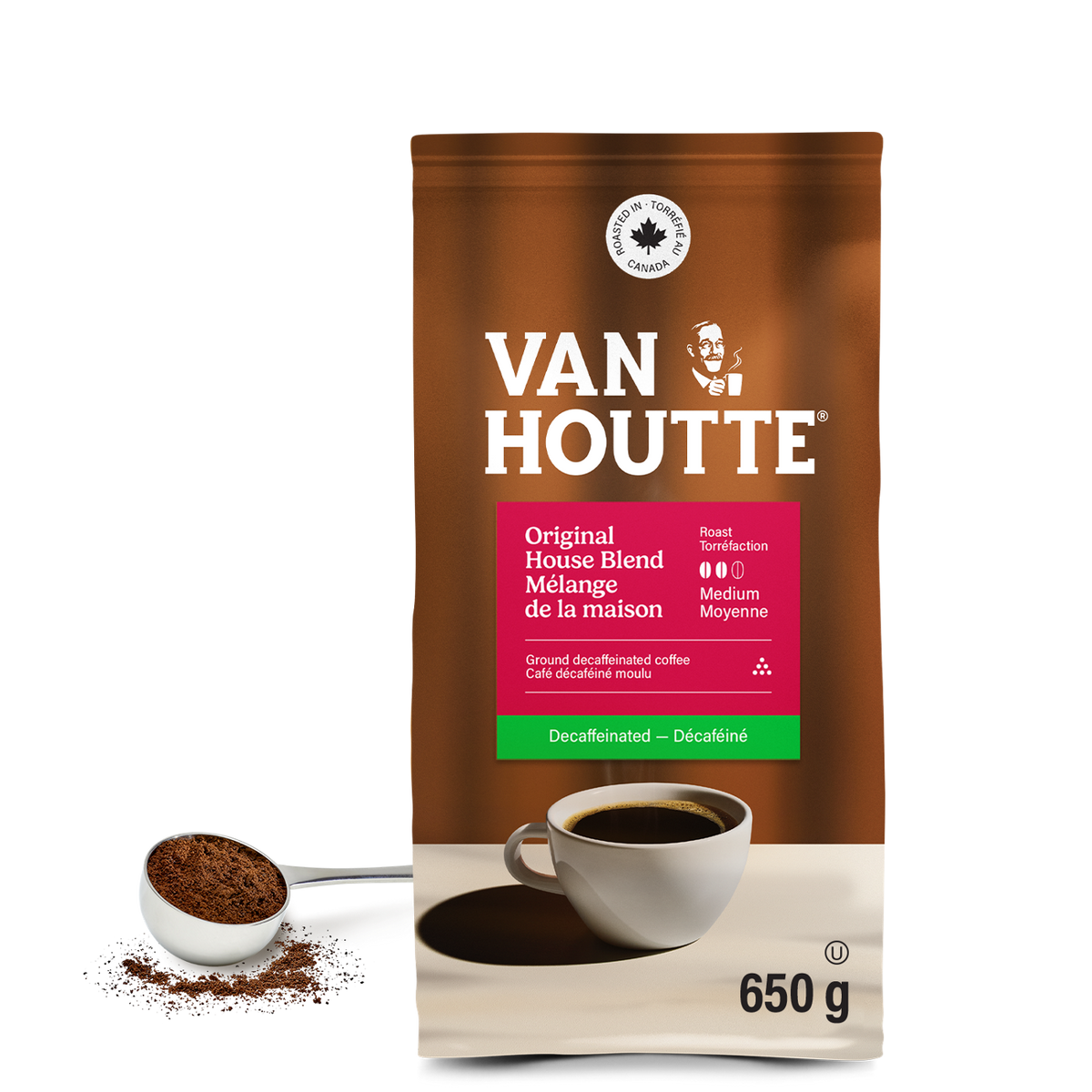 Van Houtte Original House Blend Decaf Medium Roast Ground Coffee E7