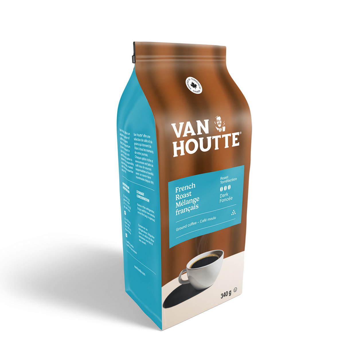Van Houtte French Vanilla Light Roast Ground Coffee C2
