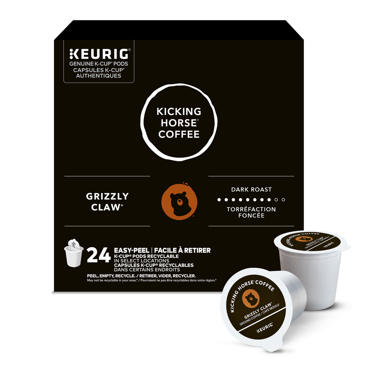 Kicking Horse® Coffee Grizzly Claw Dark Roast X4