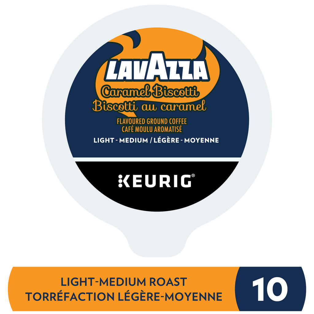 Lavazza Caramel Biscotti, K-Cup Coffee Pods X3