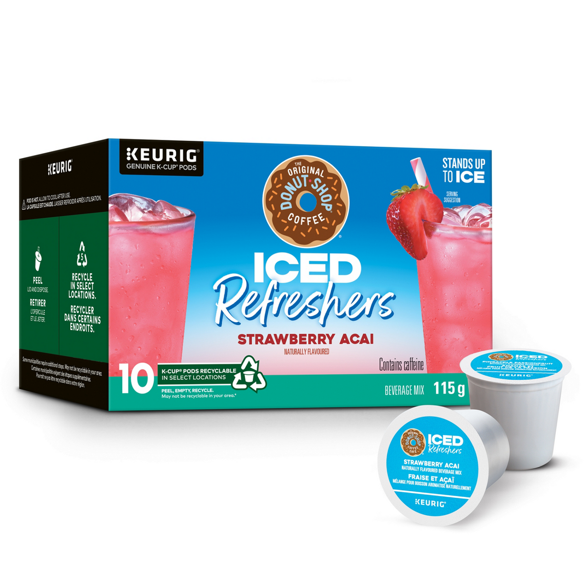 The Original Donut Shop® Strawberry Acai Iced Refreshers W0