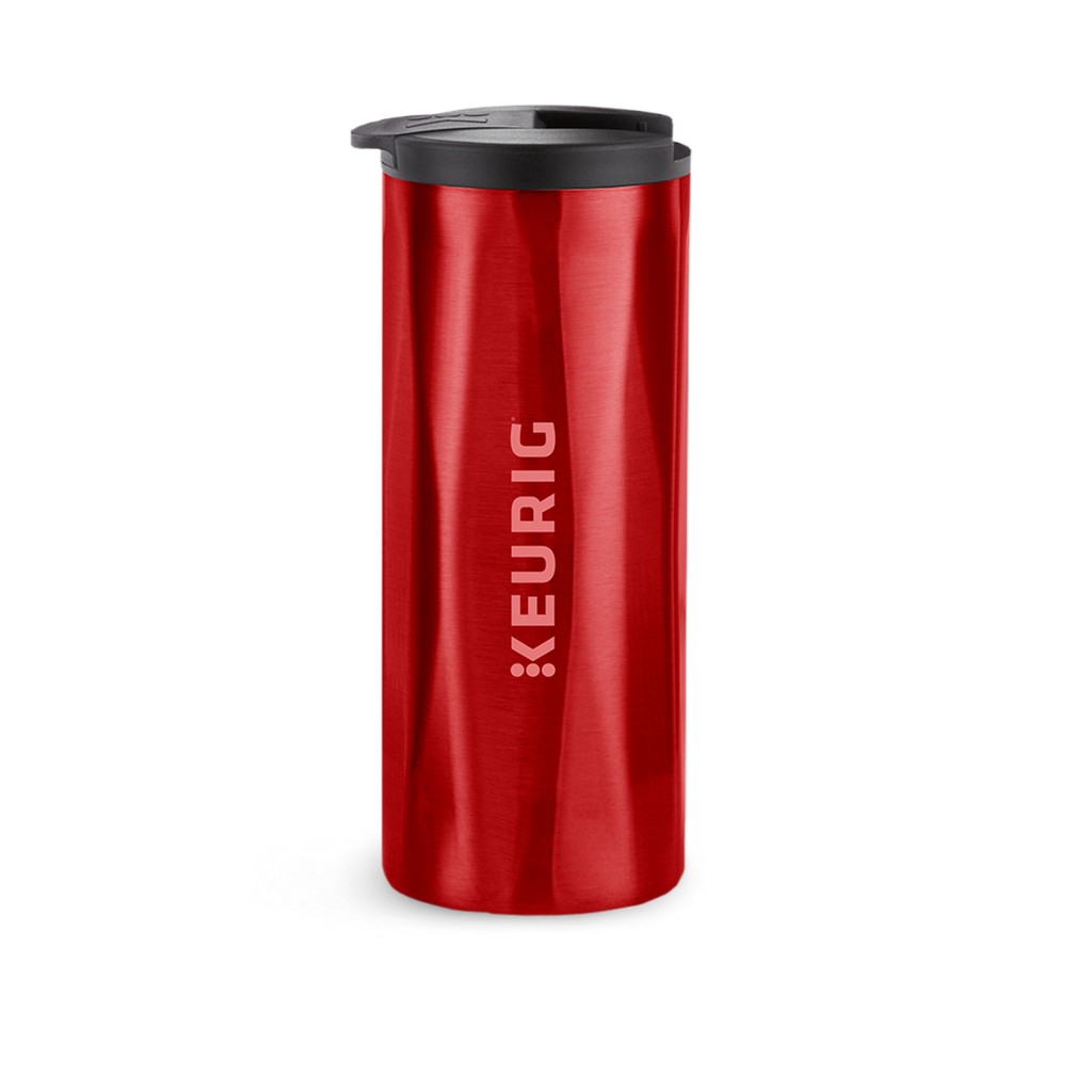 14oz. Faceted Travel Mug Red S7