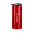 14oz. Faceted Travel Mug Red S7