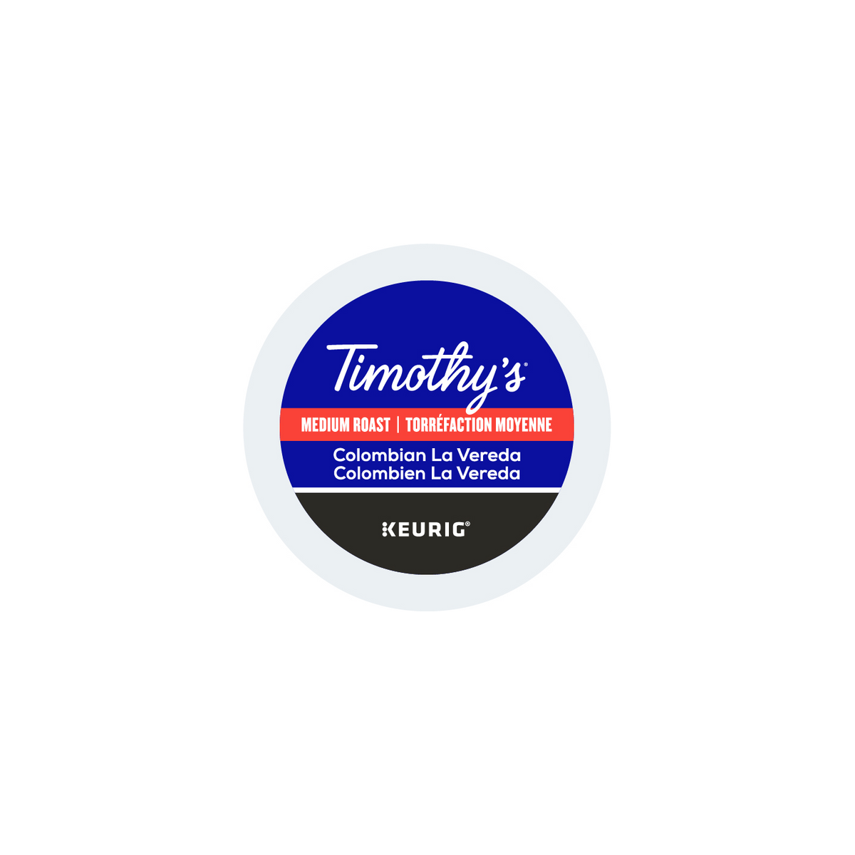 Timothy's Colombian La Vereda Medium Roast Coffee X9
