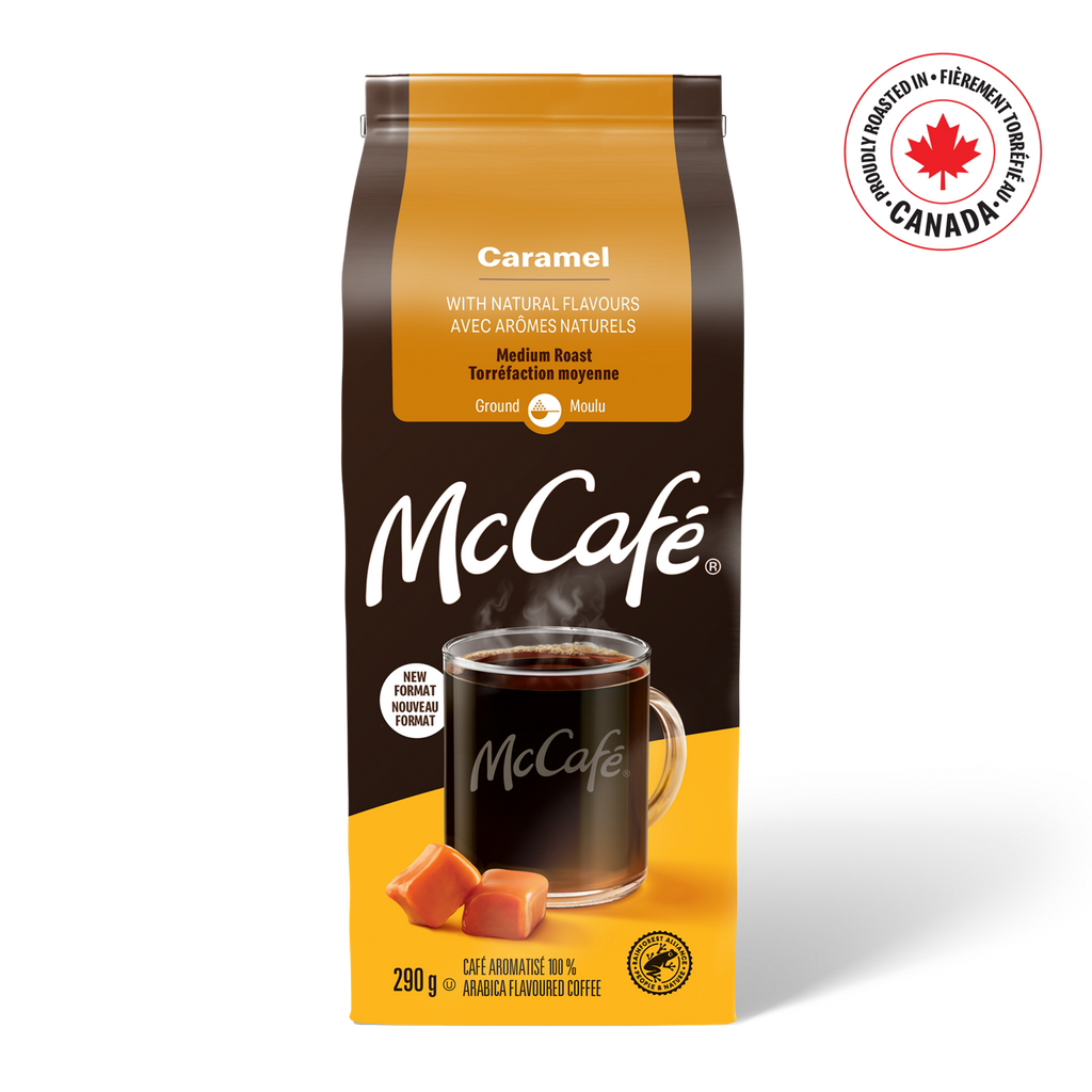 McCafé Premium Caramel Flavoured Medium Roast Ground Coffee U0