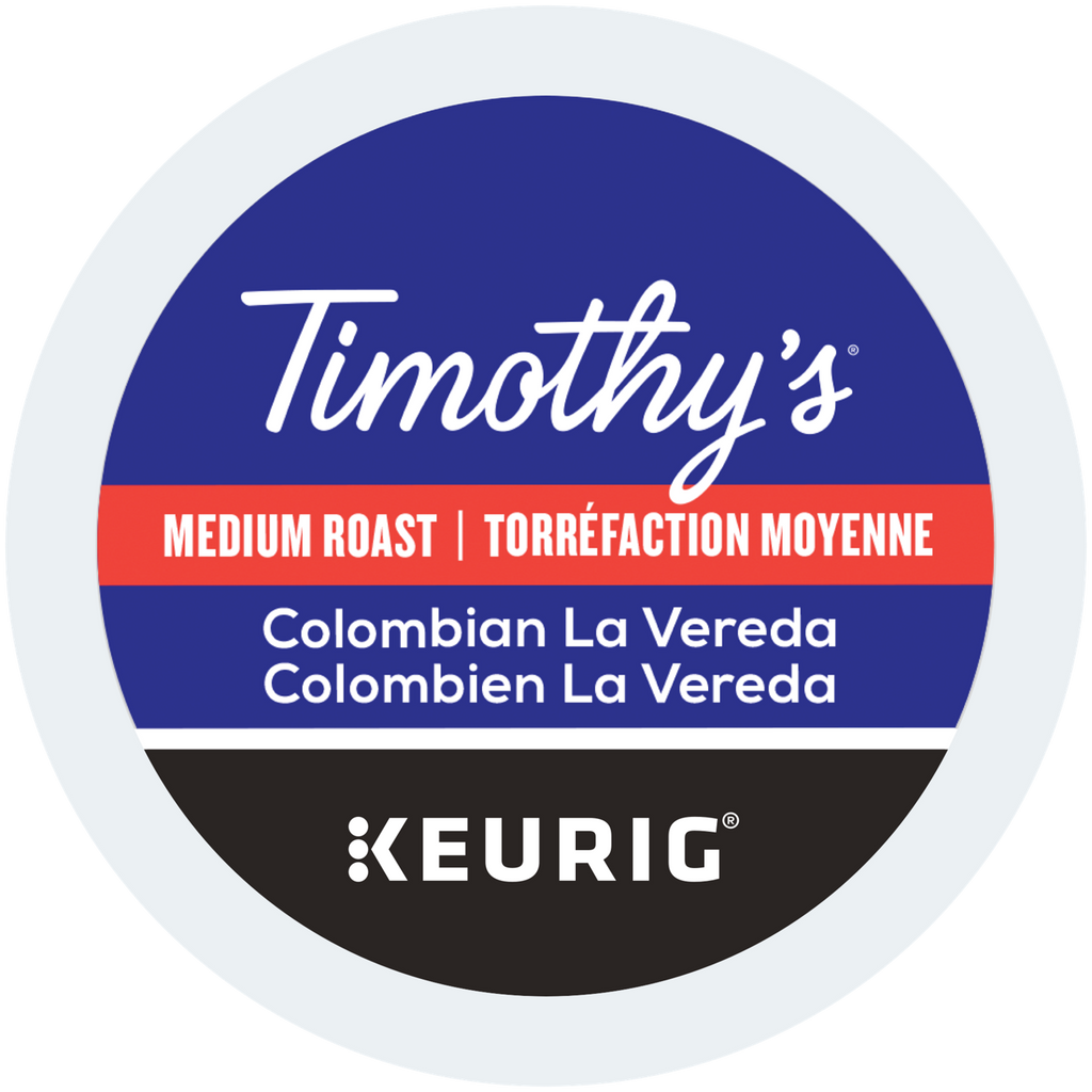 Timothy's Colombian La Vereda Medium Roast Coffee X9