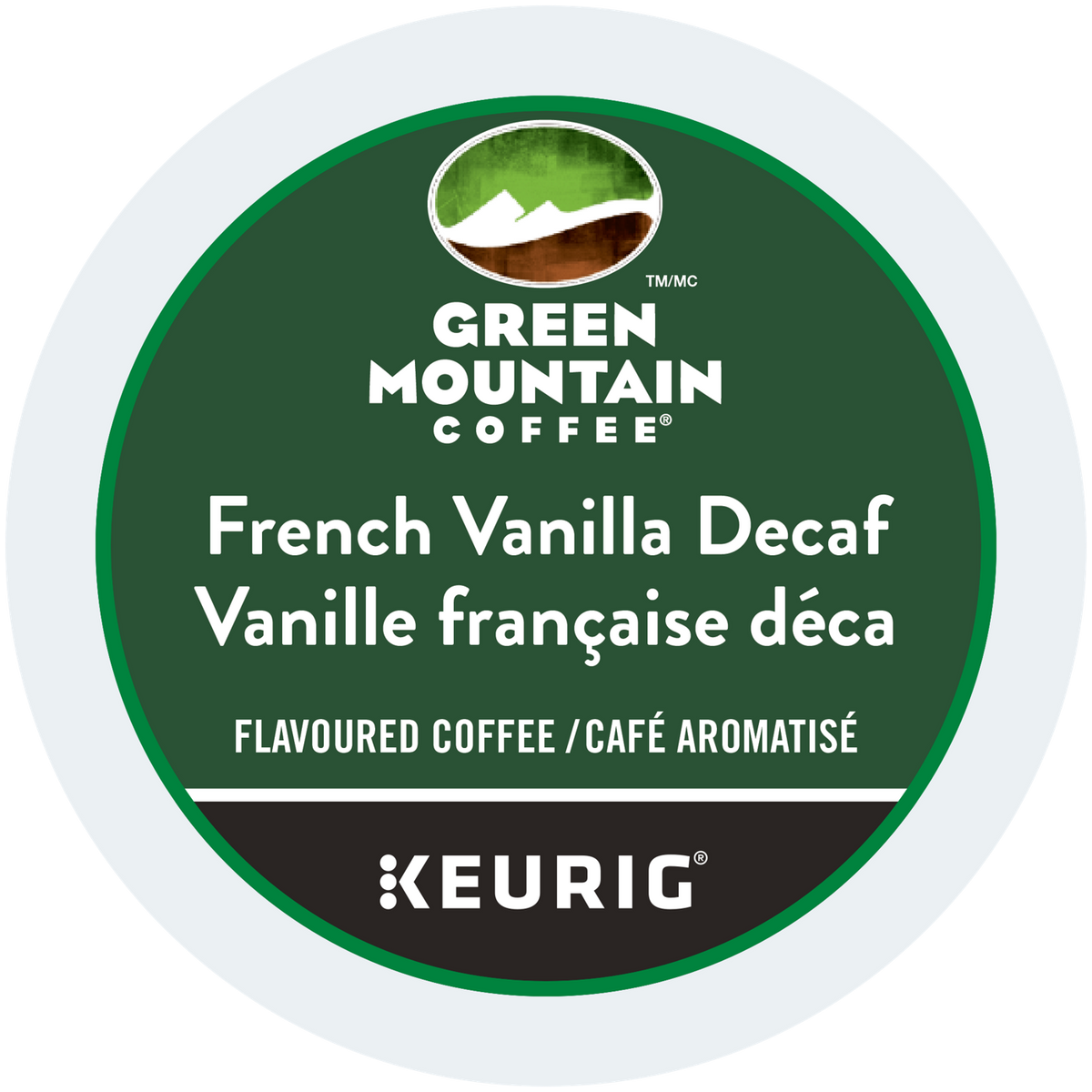 Green Mountain Coffee French Vanilla Decaf Light Roast Coffee R4