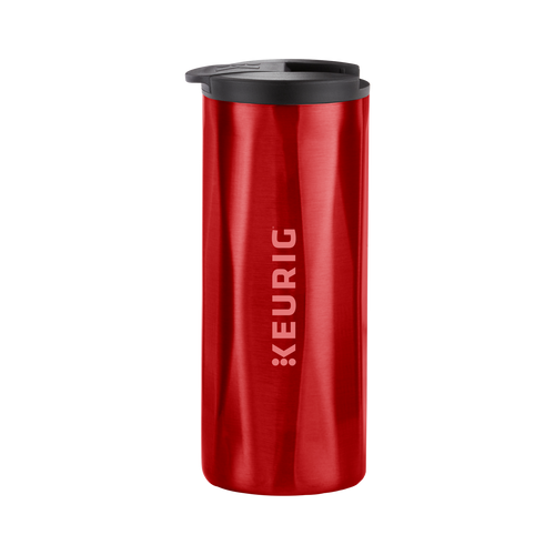 14oz. Faceted Travel Mug Red S7