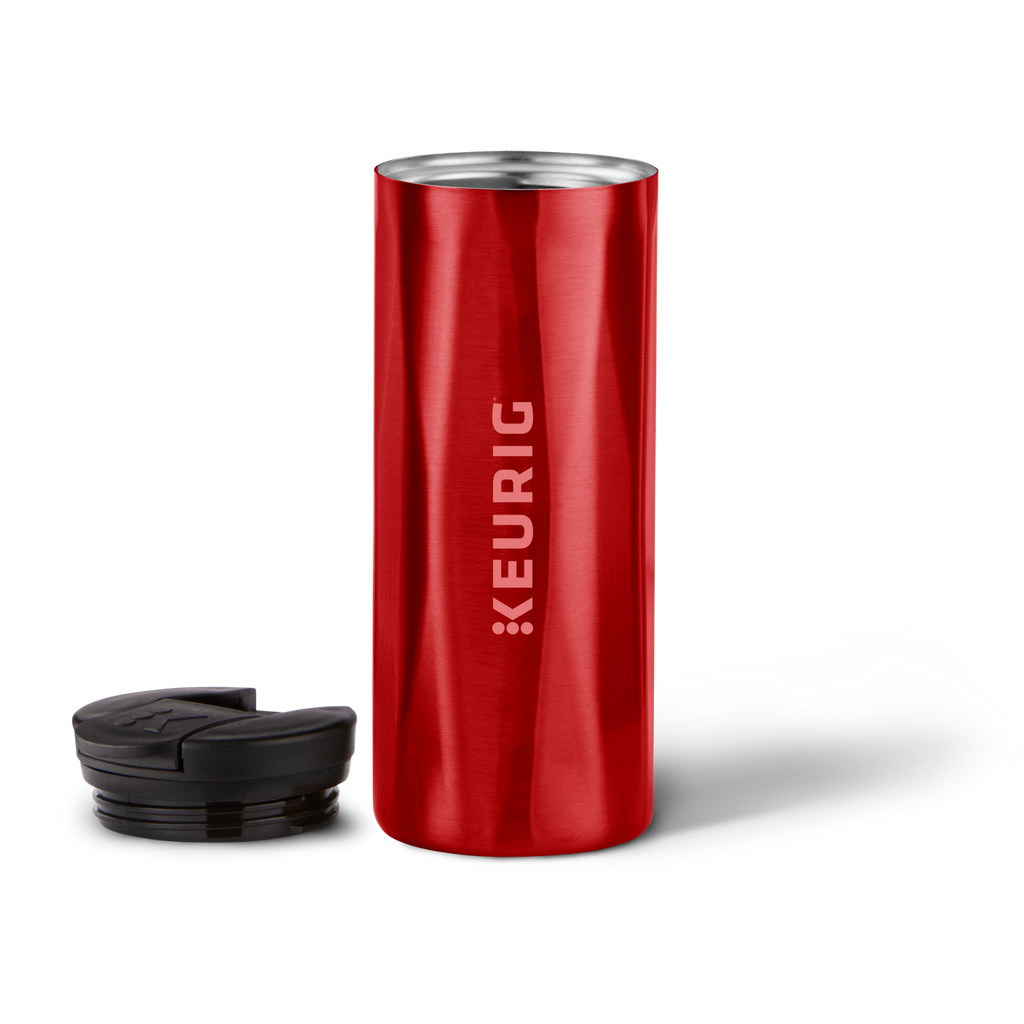 14oz. Faceted Travel Mug Red S7
