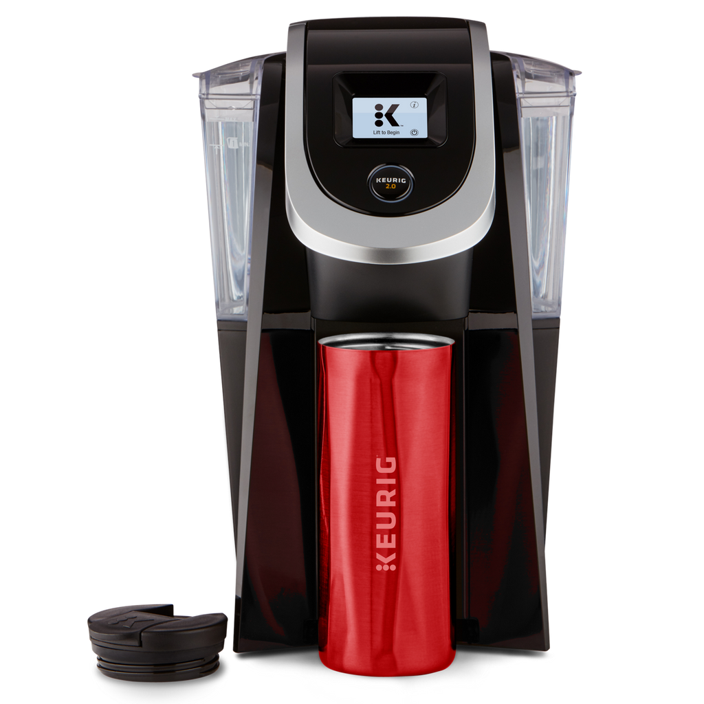 14oz. Faceted Travel Mug Red S7