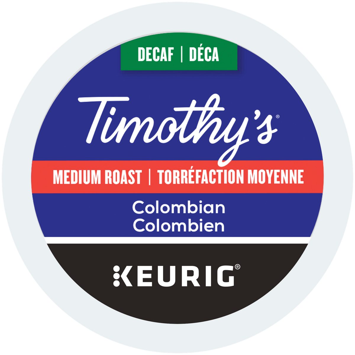 Timothy's Colombian Decaf Medium Roast Coffee H1
