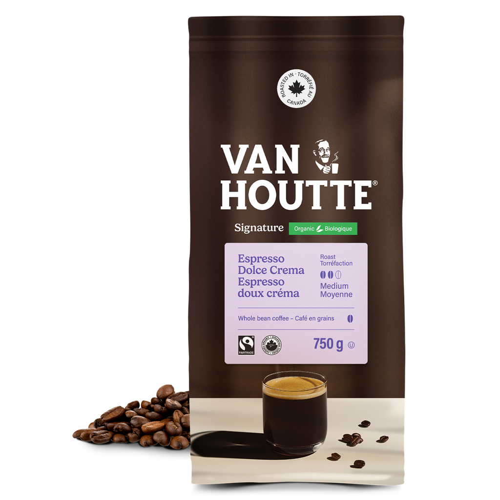 Van Houtte Signature Espresso Dolce Crema Organic Fairtrade Whole Beans U4